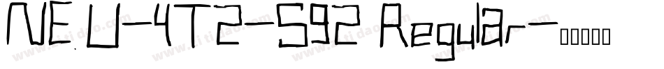 NEU-YT2-S92 Regular字体转换